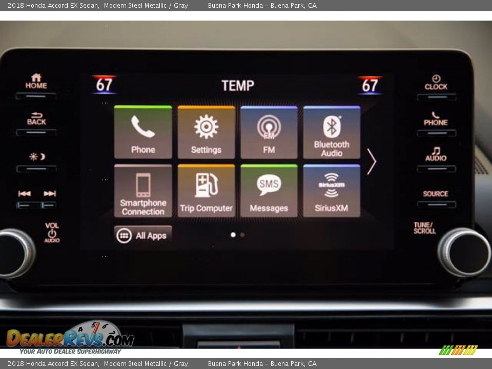 2018 Honda Accord EX Sedan Modern Steel Metallic / Gray Photo #26