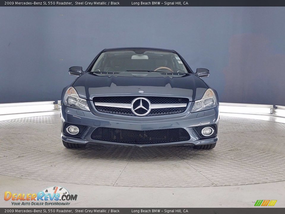 2009 Mercedes-Benz SL 550 Roadster Steel Grey Metallic / Black Photo #3