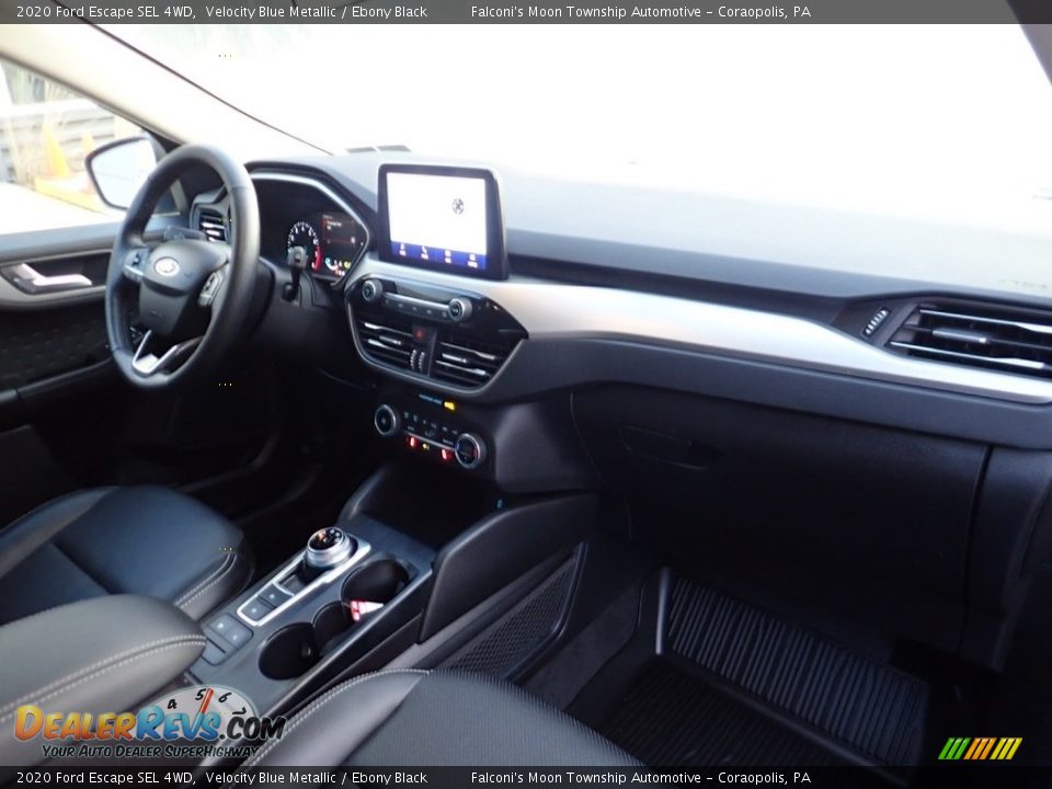 2020 Ford Escape SEL 4WD Velocity Blue Metallic / Ebony Black Photo #12