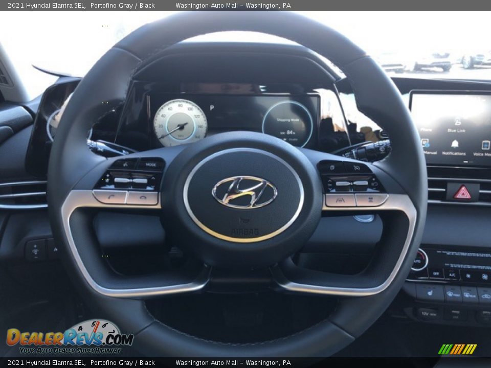 2021 Hyundai Elantra SEL Portofino Gray / Black Photo #10