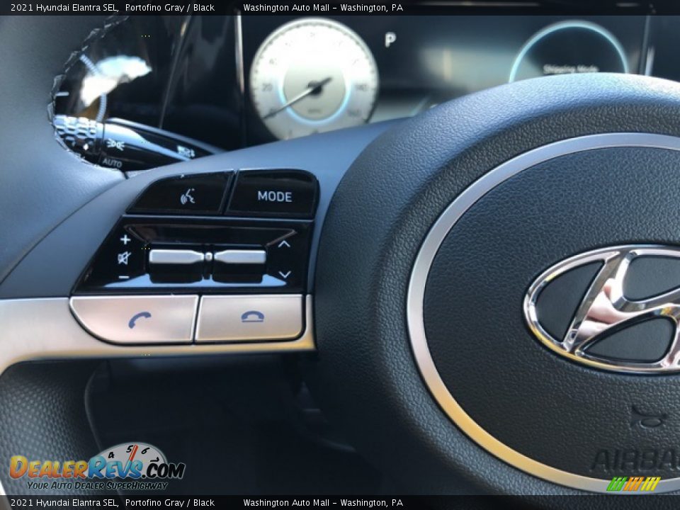 2021 Hyundai Elantra SEL Portofino Gray / Black Photo #11
