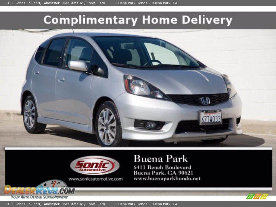 2013 Honda Fit Sport Alabaster Silver Metallic / Sport Black Photo #1