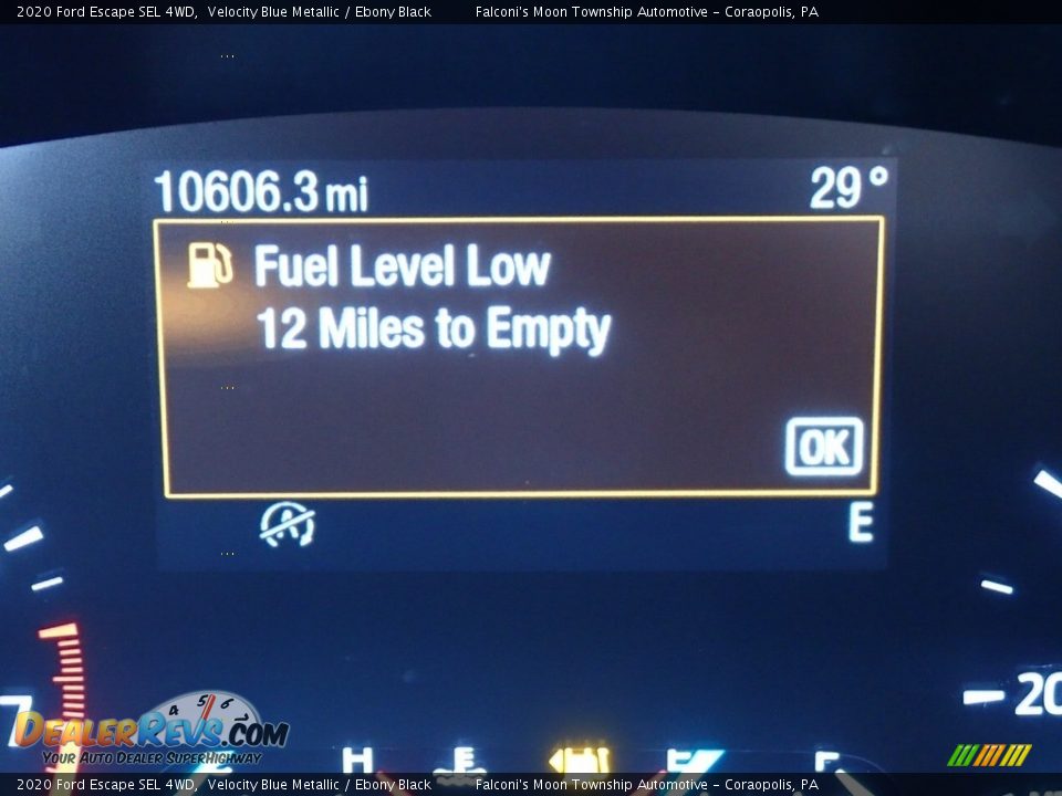 2020 Ford Escape SEL 4WD Velocity Blue Metallic / Ebony Black Photo #24