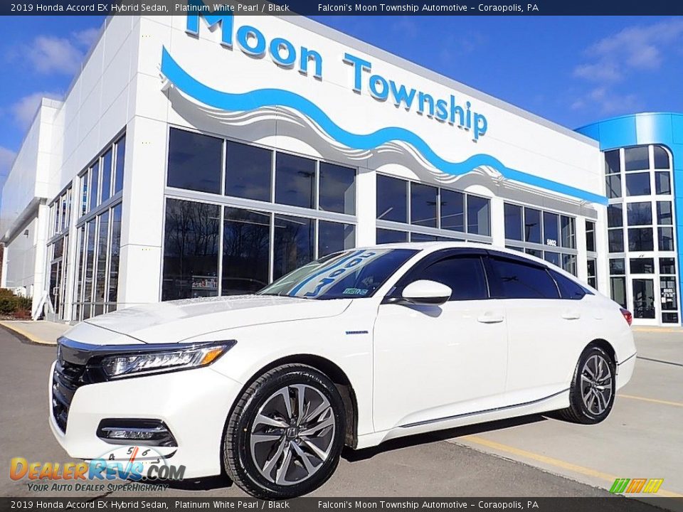 2019 Honda Accord EX Hybrid Sedan Platinum White Pearl / Black Photo #1