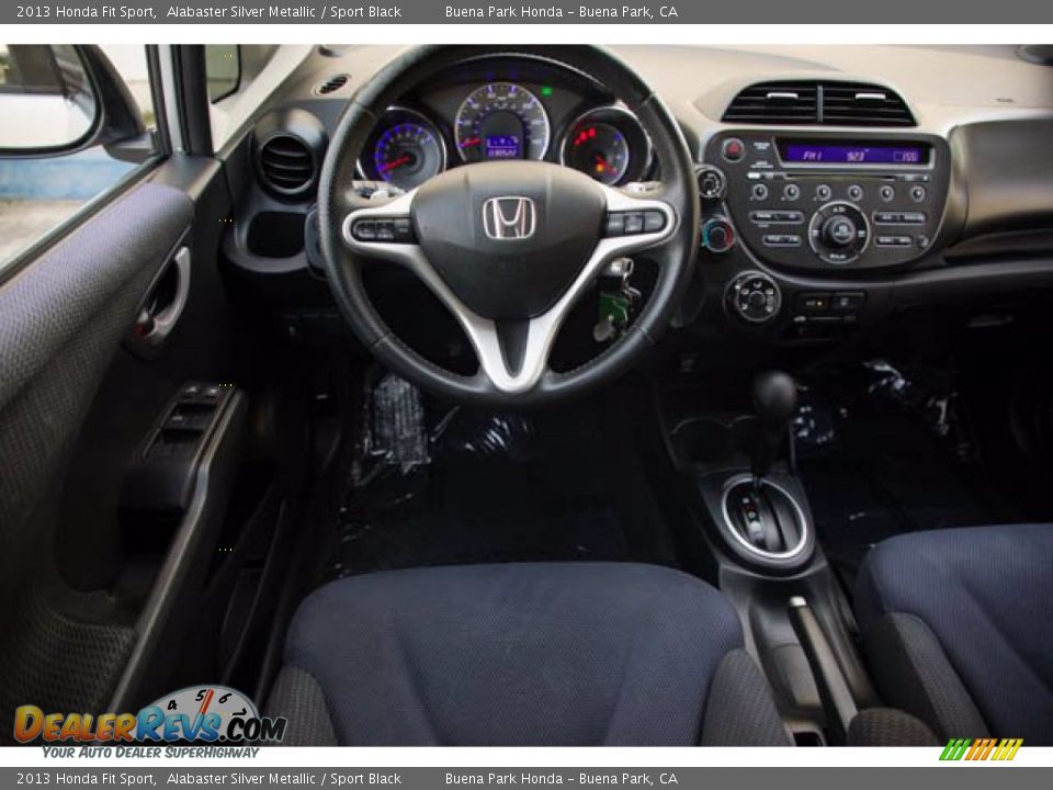 2013 Honda Fit Sport Alabaster Silver Metallic / Sport Black Photo #5