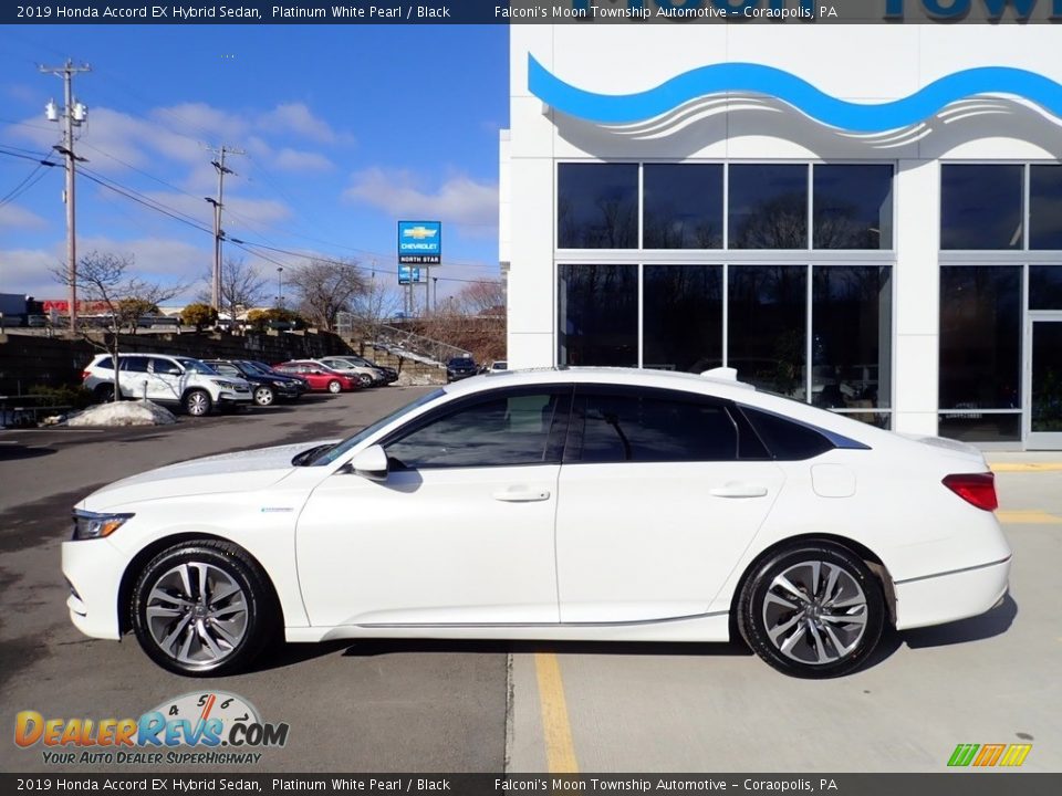 2019 Honda Accord EX Hybrid Sedan Platinum White Pearl / Black Photo #2