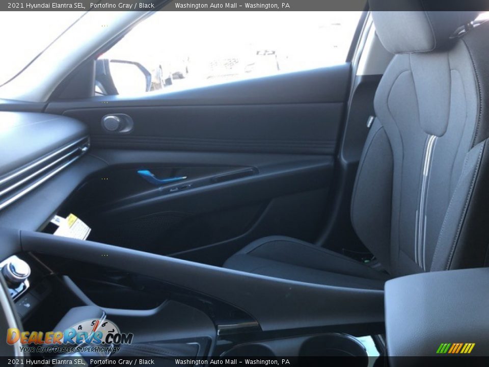 2021 Hyundai Elantra SEL Portofino Gray / Black Photo #17