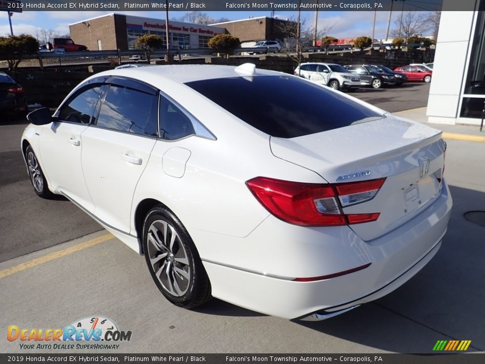 2019 Honda Accord EX Hybrid Sedan Platinum White Pearl / Black Photo #3