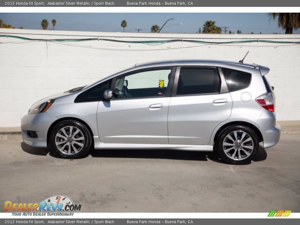 2013 Honda Fit Sport Alabaster Silver Metallic / Sport Black Photo #8