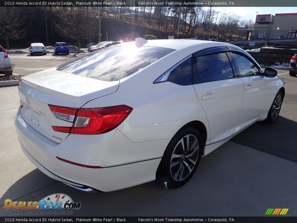 2019 Honda Accord EX Hybrid Sedan Platinum White Pearl / Black Photo #6