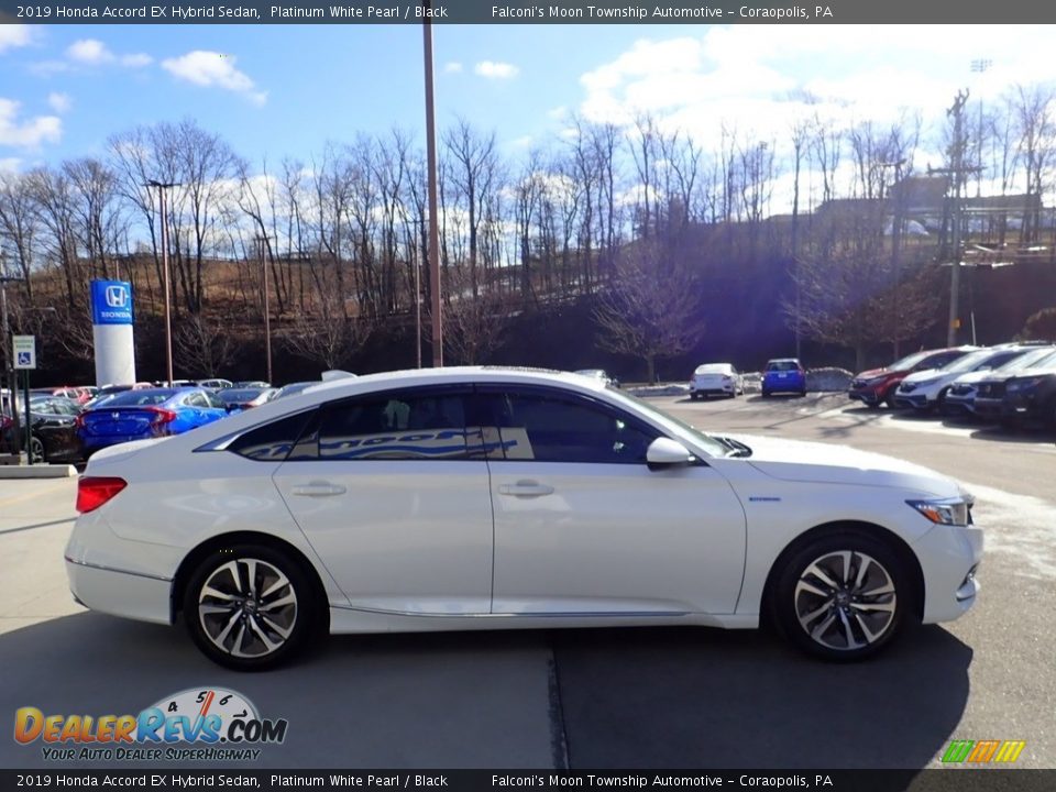 2019 Honda Accord EX Hybrid Sedan Platinum White Pearl / Black Photo #7