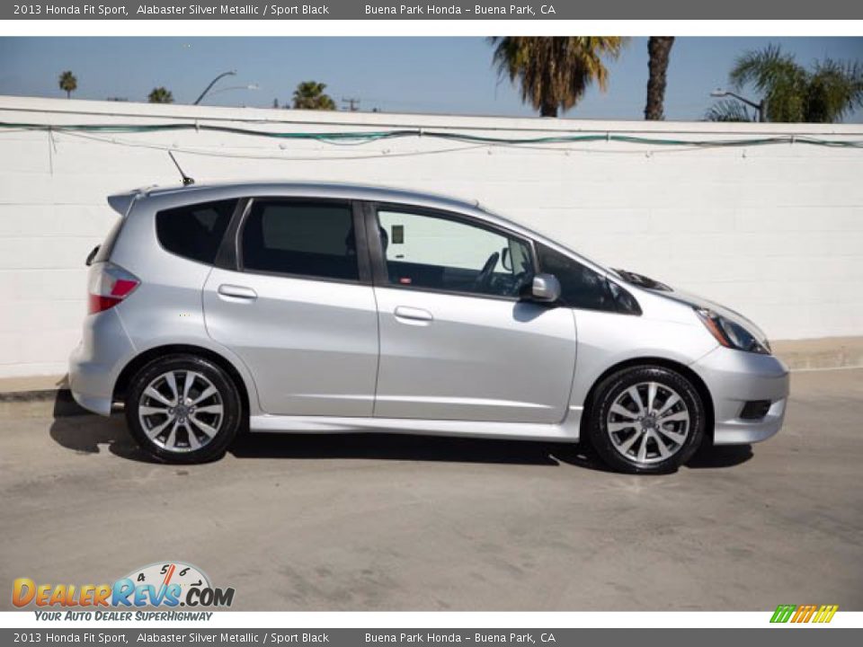 2013 Honda Fit Sport Alabaster Silver Metallic / Sport Black Photo #12