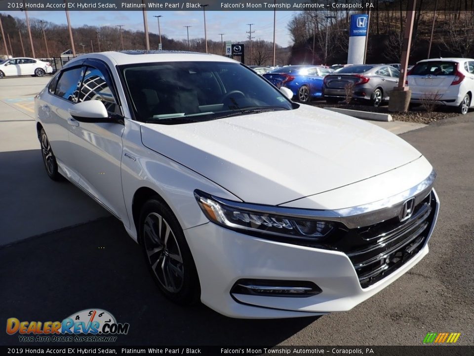 2019 Honda Accord EX Hybrid Sedan Platinum White Pearl / Black Photo #8