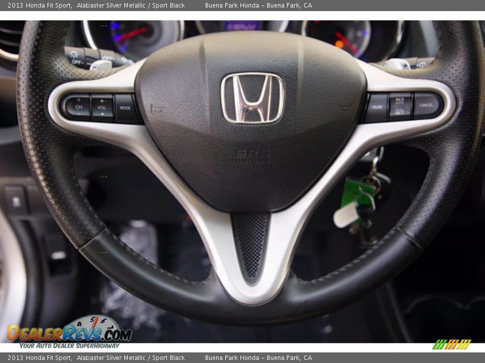 2013 Honda Fit Sport Alabaster Silver Metallic / Sport Black Photo #13