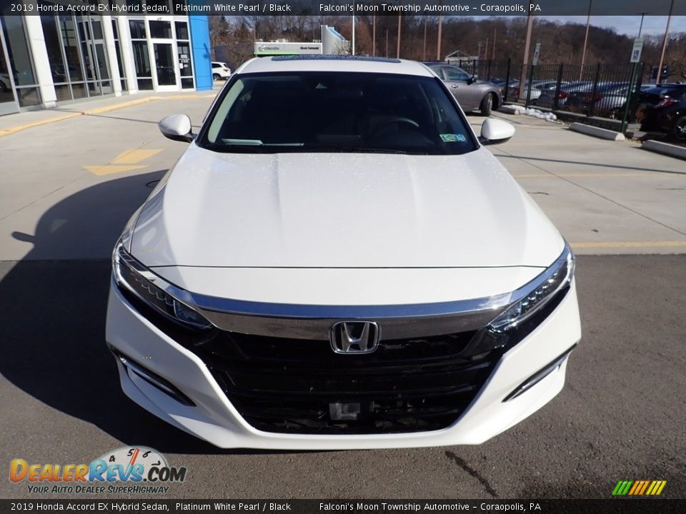 2019 Honda Accord EX Hybrid Sedan Platinum White Pearl / Black Photo #9