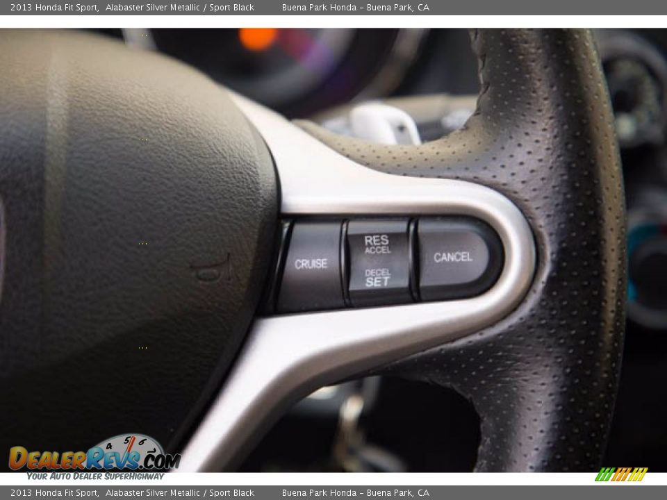 2013 Honda Fit Sport Alabaster Silver Metallic / Sport Black Photo #15