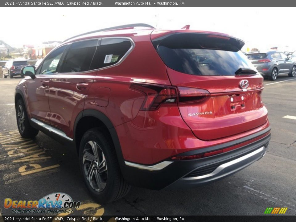 2021 Hyundai Santa Fe SEL AWD Calypso Red / Black Photo #3