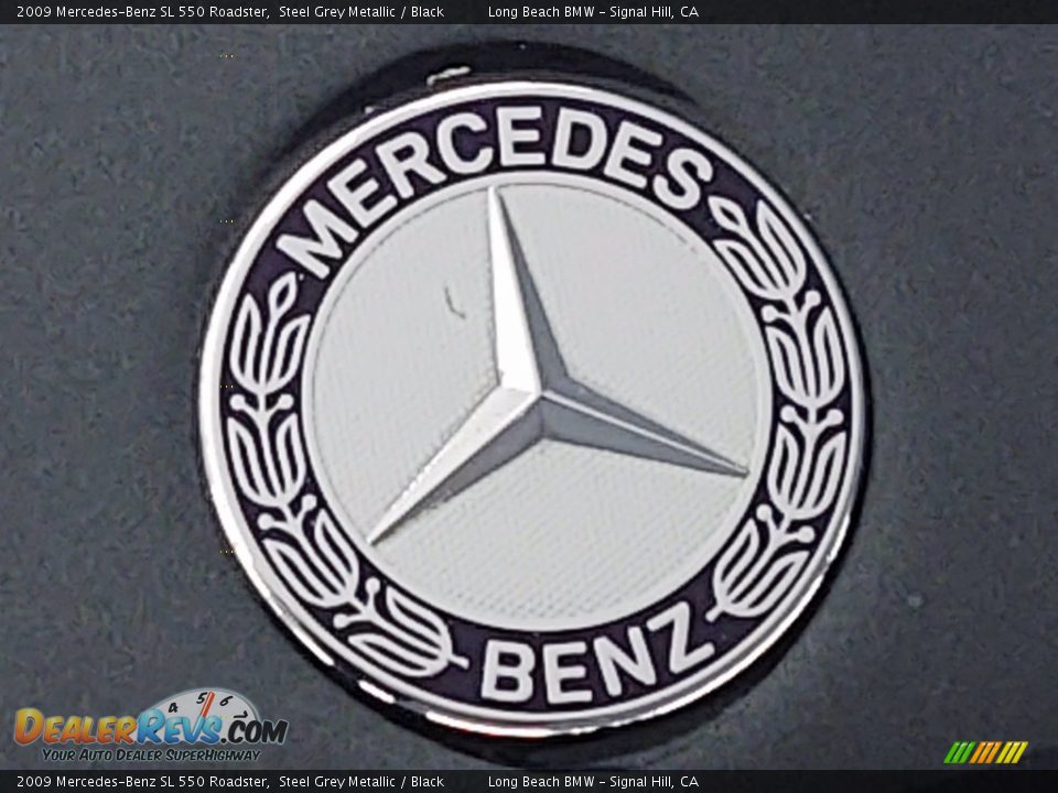 2009 Mercedes-Benz SL 550 Roadster Steel Grey Metallic / Black Photo #31
