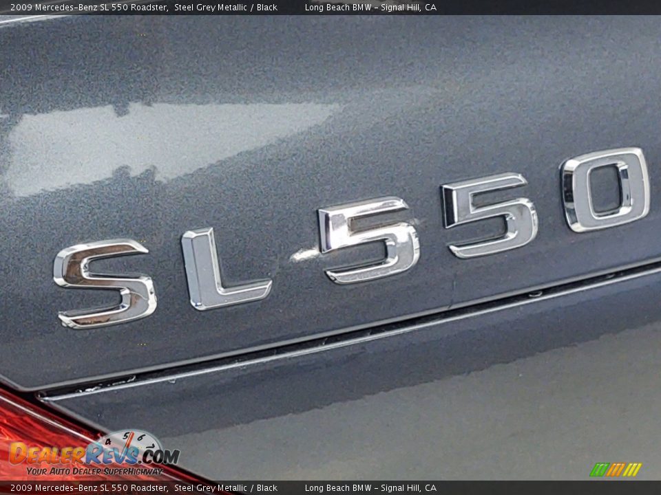 2009 Mercedes-Benz SL 550 Roadster Steel Grey Metallic / Black Photo #34