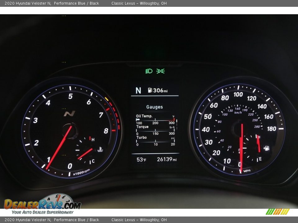 2020 Hyundai Veloster N Gauges Photo #8