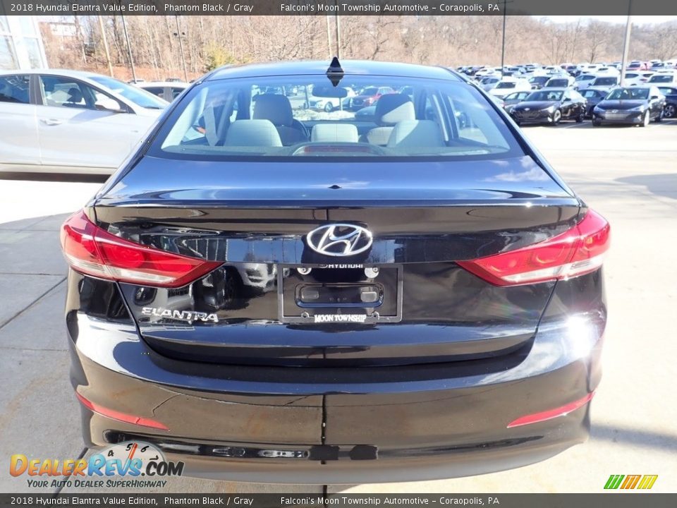 2018 Hyundai Elantra Value Edition Phantom Black / Gray Photo #3