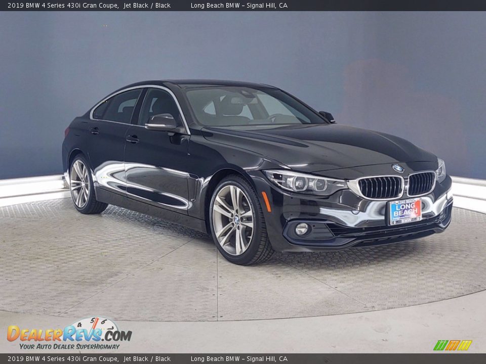 2019 BMW 4 Series 430i Gran Coupe Jet Black / Black Photo #1