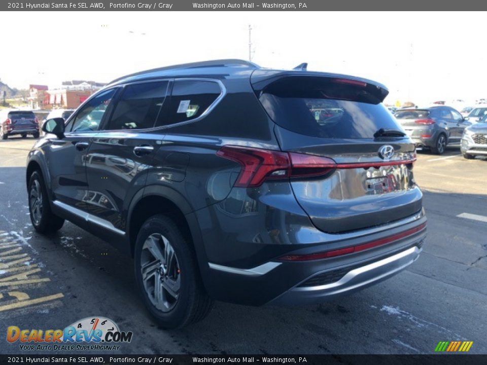 2021 Hyundai Santa Fe SEL AWD Portofino Gray / Gray Photo #3