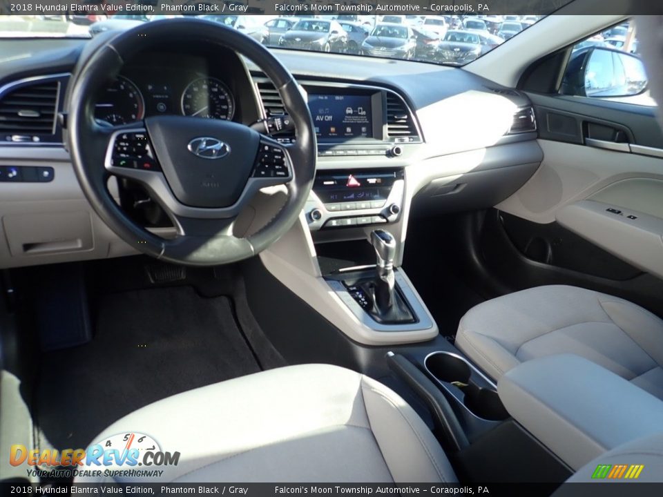 2018 Hyundai Elantra Value Edition Phantom Black / Gray Photo #17