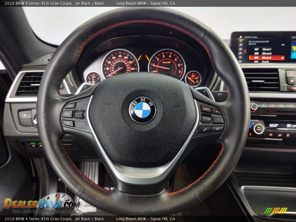 2019 BMW 4 Series 430i Gran Coupe Jet Black / Black Photo #16