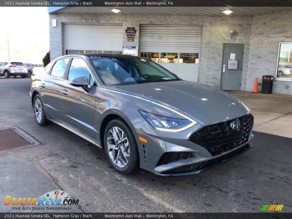 2021 Hyundai Sonata SEL Hampton Gray / Black Photo #1