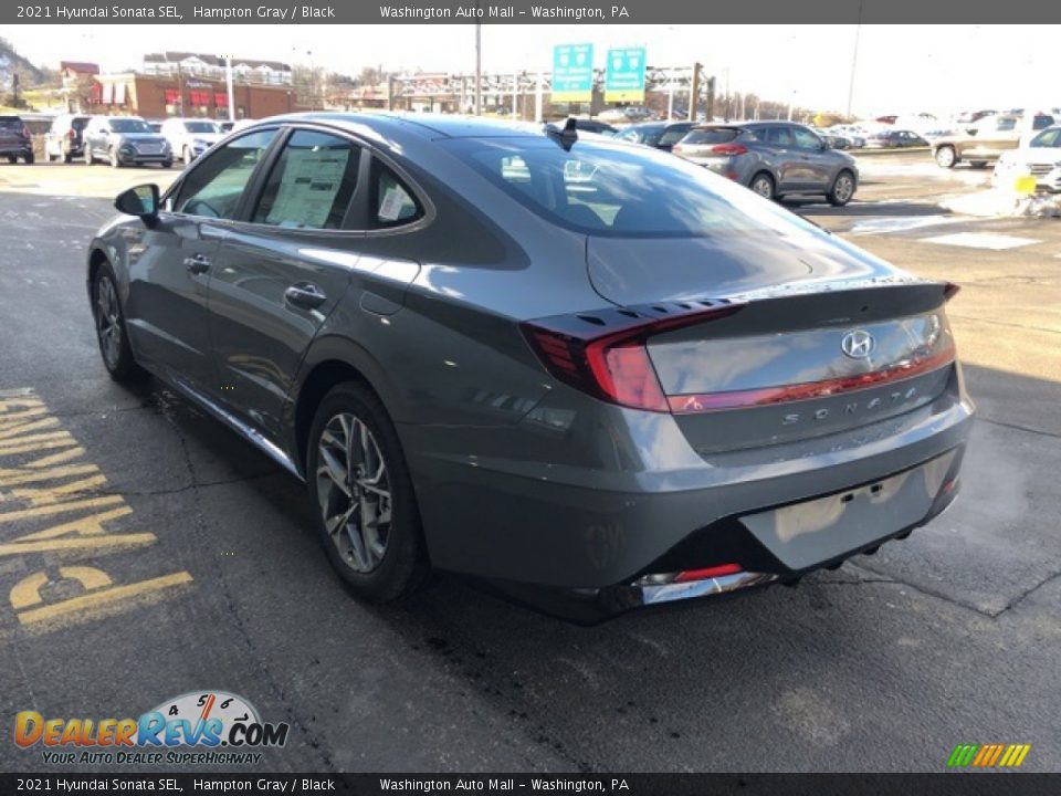 2021 Hyundai Sonata SEL Hampton Gray / Black Photo #3