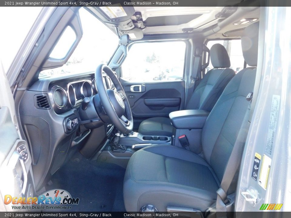 2021 Jeep Wrangler Unlimited Sport 4x4 Sting-Gray / Black Photo #2