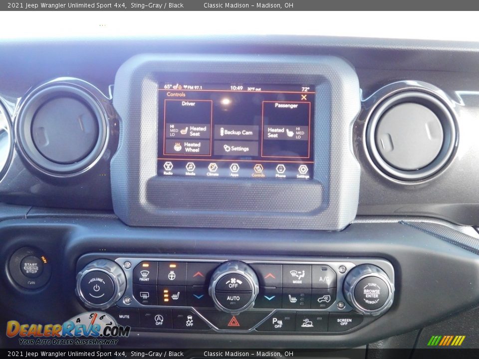 2021 Jeep Wrangler Unlimited Sport 4x4 Sting-Gray / Black Photo #7