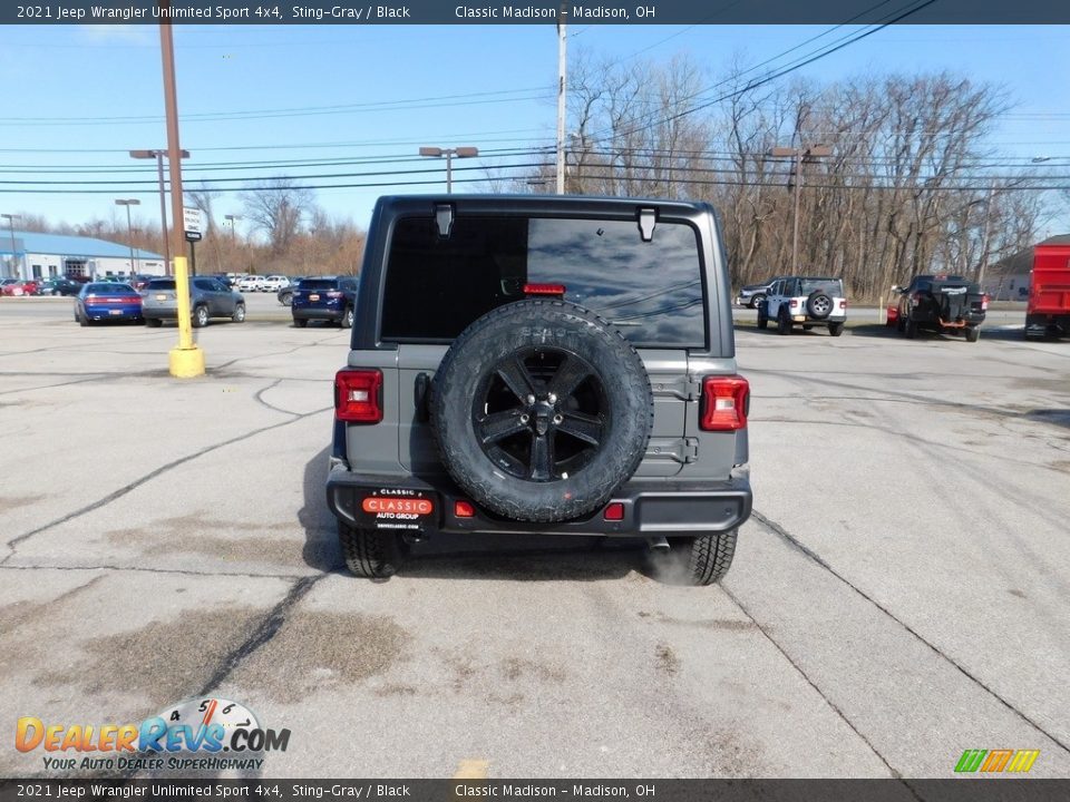 2021 Jeep Wrangler Unlimited Sport 4x4 Sting-Gray / Black Photo #11