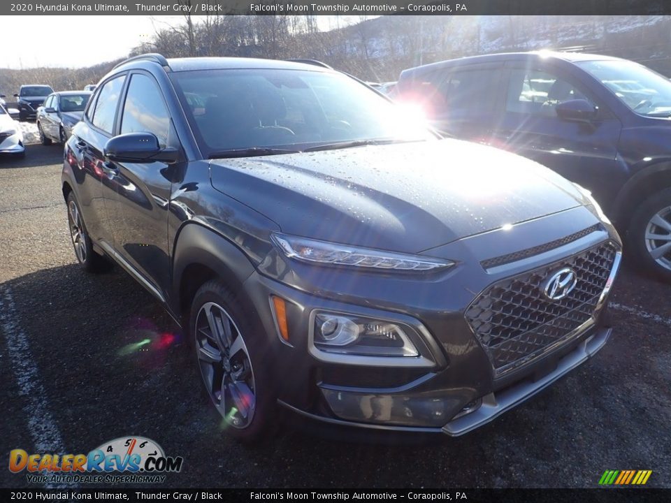 2020 Hyundai Kona Ultimate Thunder Gray / Black Photo #4