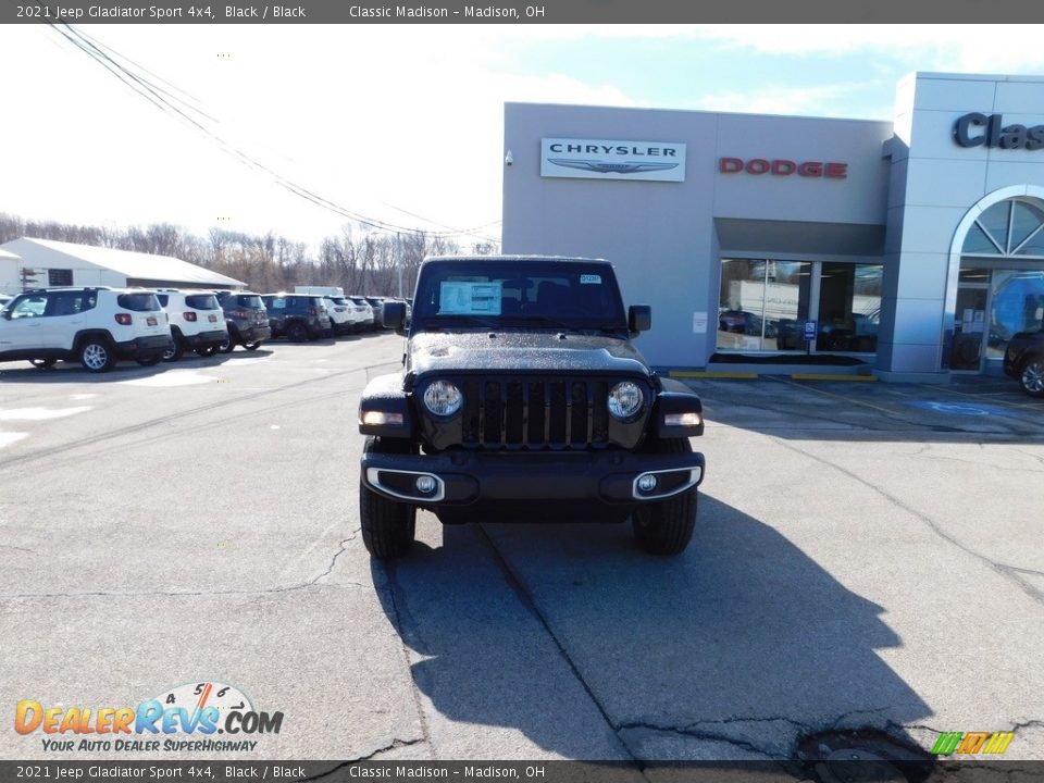 2021 Jeep Gladiator Sport 4x4 Black / Black Photo #8