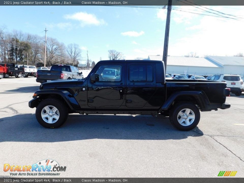 2021 Jeep Gladiator Sport 4x4 Black / Black Photo #9