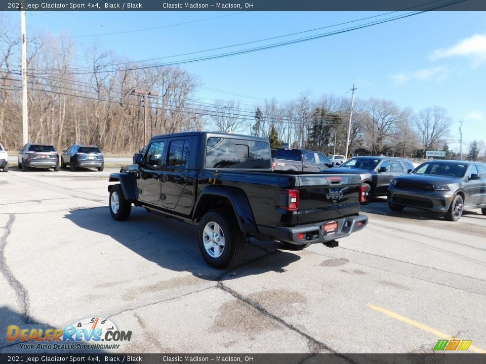 2021 Jeep Gladiator Sport 4x4 Black / Black Photo #10