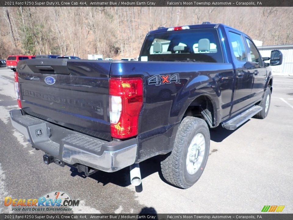 2021 Ford F250 Super Duty XL Crew Cab 4x4 Antimatter Blue / Medium Earth Gray Photo #2