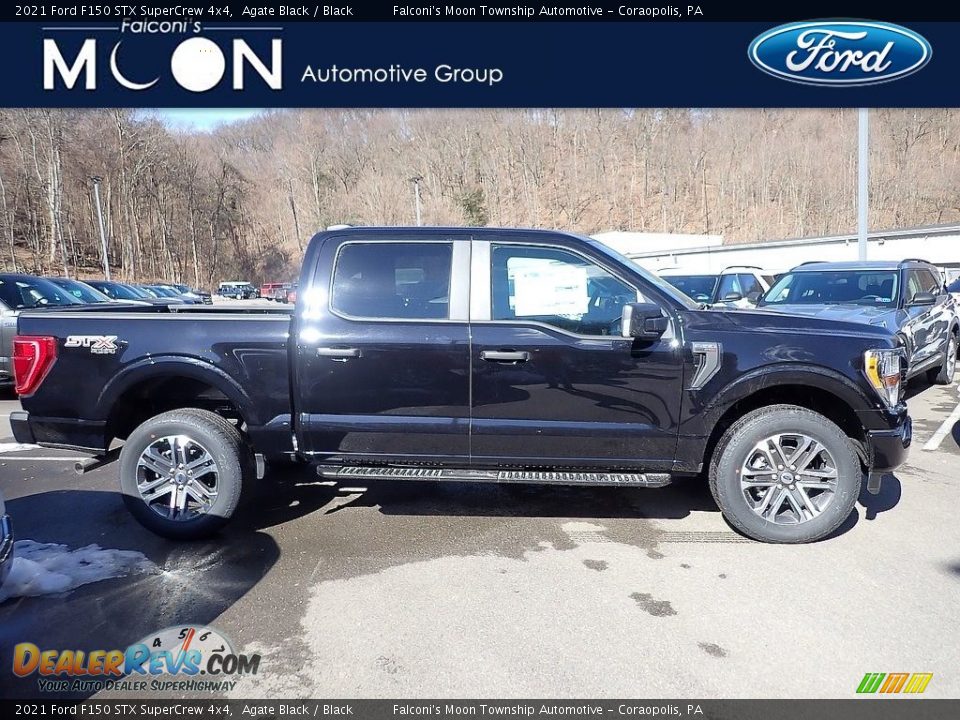 2021 Ford F150 STX SuperCrew 4x4 Agate Black / Black Photo #1