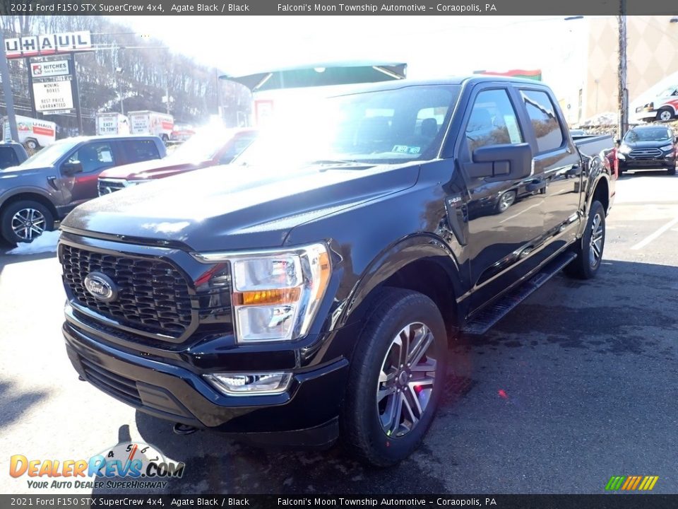 2021 Ford F150 STX SuperCrew 4x4 Agate Black / Black Photo #4