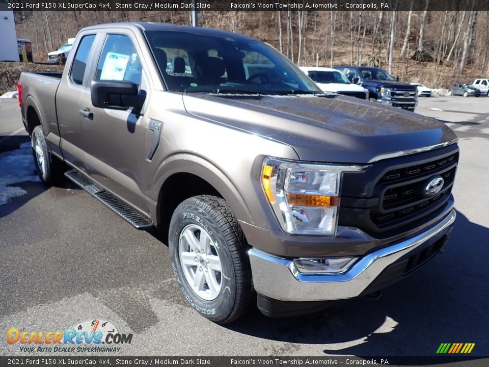 2021 Ford F150 XL SuperCab 4x4 Stone Gray / Medium Dark Slate Photo #2