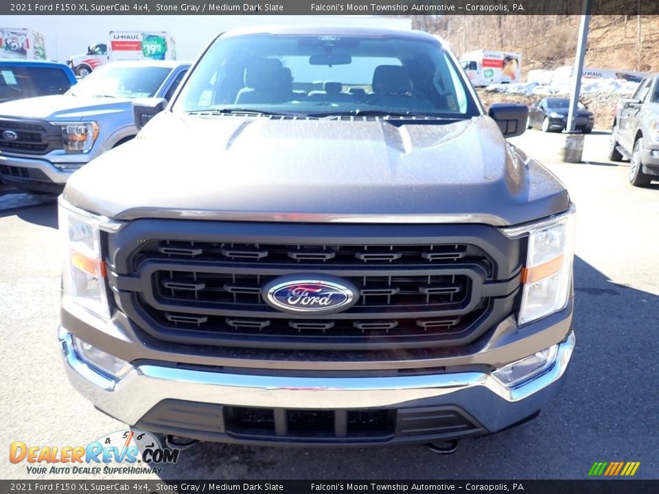 2021 Ford F150 XL SuperCab 4x4 Stone Gray / Medium Dark Slate Photo #3