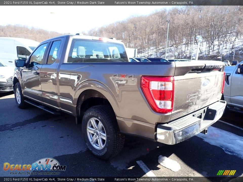 2021 Ford F150 XL SuperCab 4x4 Stone Gray / Medium Dark Slate Photo #5