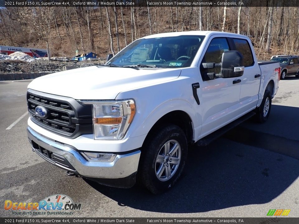 2021 Ford F150 XL SuperCrew 4x4 Oxford White / Medium Dark Slate Photo #5