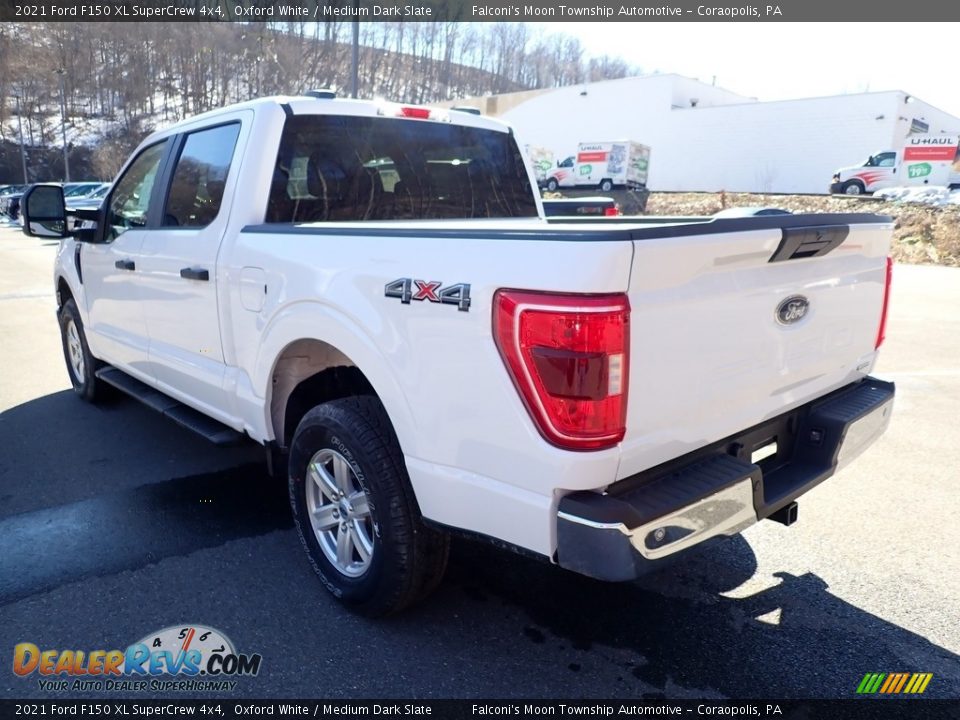 2021 Ford F150 XL SuperCrew 4x4 Oxford White / Medium Dark Slate Photo #6