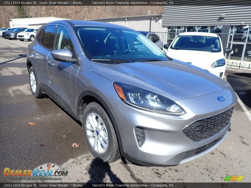 2021 Ford Escape SE Iconic Silver Metallic / Ebony Photo #3