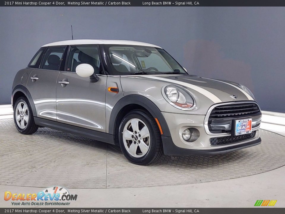 2017 Mini Hardtop Cooper 4 Door Melting Silver Metallic / Carbon Black Photo #1