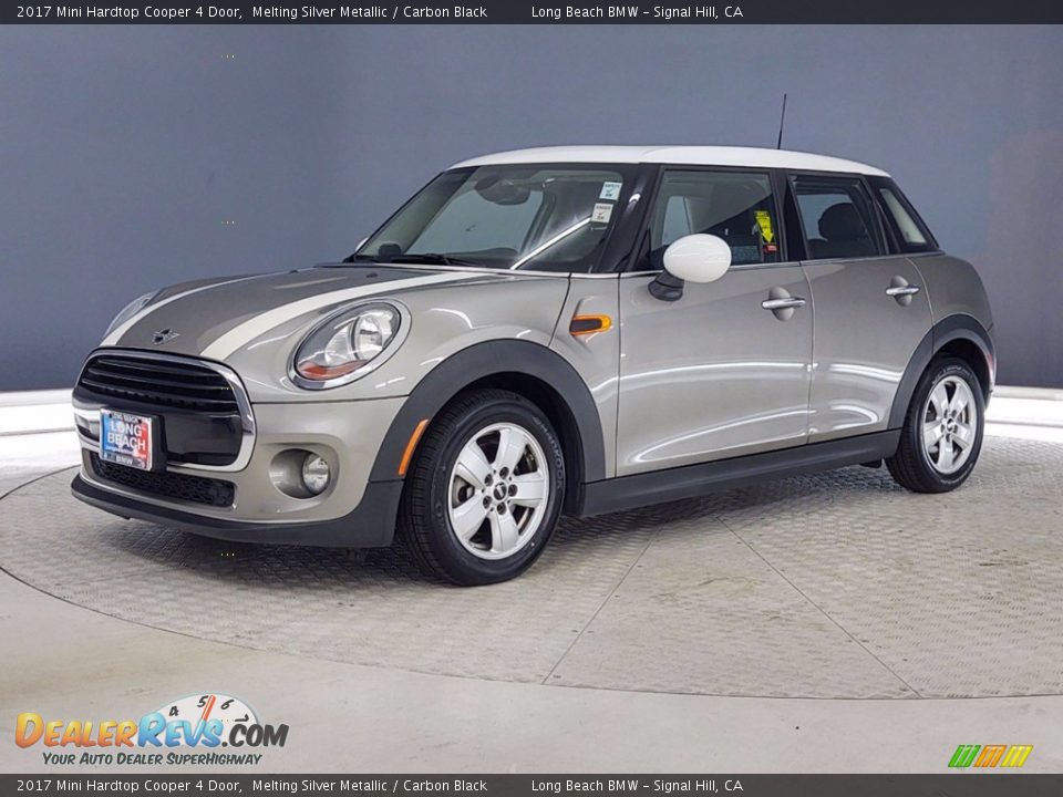 2017 Mini Hardtop Cooper 4 Door Melting Silver Metallic / Carbon Black Photo #3