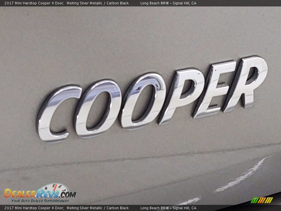 2017 Mini Hardtop Cooper 4 Door Melting Silver Metallic / Carbon Black Photo #33